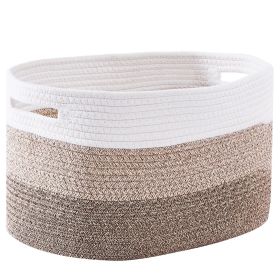 VEVOR Cotton Rope Basket 3 Packs 22L Woven Storage Basket for Organizing