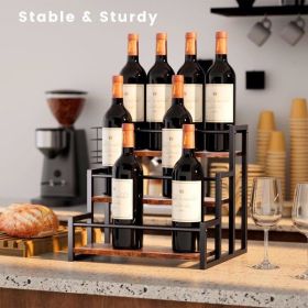 Coffee syrup rack organizer syrup bottle rack coffee bar rack 3 layers 12 bottle storage rack for storing syrup, wine