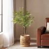 47.2 Inch Artificial Nandina Leaves Plants for Indoor Office Home Decor