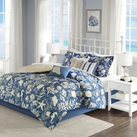 7 Piece Cotton Sateen Comforter Set