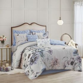 8 Piece Cotton Printed Comforter Set