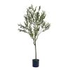 59 Inch Artificial Olive Tree, Large Olive Plants for Home Decor and Housewarming Gift