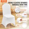 VEVOR 50 Pcs White Chair Covers Polyester Spandex Chair Cover Stretch Slipcovers for Wedding Party Dining Banquet Chair Decoration Covers