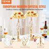 VEVOR 12PCS 49cm/19.3' Tall Crystal Wedding Flower Stand Vase for Party Decor