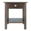 Stafford Accent Table; Oyster Gray