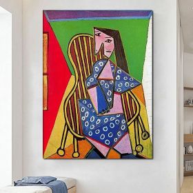 Handmade Oil Painting Picasso Style Oil Painting on Canvas Abstract Figurative Wall Art Original Handmade Artwork Home Office Decor Living Room Bedroo (Style: 05, size: 60x90cm)