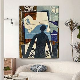 Handmade Oil Painting Picasso Style Oil Painting on Canvas Abstract Figurative Wall Art Original Handmade Artwork Home Office Decor Living Room Bedroo (Style: 04, size: 50x70cm)