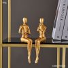 Abstract Golden Sculpture &amp; Figurines for Interior Resin Figure Statue Modern Home Decor Desk Accessories Nordic Room Decoration