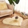 1pc Heart-Shaped Plush Rug - Soft and Fluffy Carpet for Living Room, Bedroom, and Sofa - Perfect Home and Room Decor