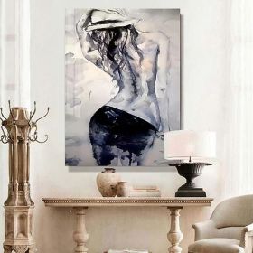 Handmade Hand Painted Oil Painting Wall Modern Abstract Painting Canvas Nude Lady Painting Home Entryway Living Room Bedroom Luxurious Decoration Pain (Style: 03, size: 50x70cm)