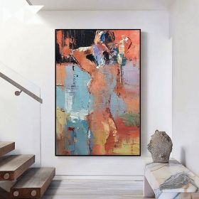 Handmade Hand Painted Oil Painting Wall Modern Abstract Painting Canvas Nude Lady Painting Home Entryway Living Room Bedroom Luxurious Decoration Pain (Style: 01, size: 60x90cm)