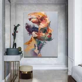 Hand Painted Oil Painting Abstract Portrait Wall Art Hand painted-Man Knife Oil Paintings On Canvas-Hand Made-For Home Decoration (Style: 01, size: 150x220cm)