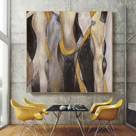 Original Oversize Acrylic Handmade Painting Large Wall Art Oli Painting Colorful Hand Painted Abstract Paint Canvas (Style: 01, size: 140x140cm)