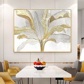 Gold leaf painting,Gold wall art art painting wall abstract canvas gold wall decor art painting wall gold abstract Light luxury style (Style: 01, size: 70x100cm)