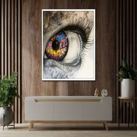 woman graffiti art street pop modern fashion poster painting canvas Hand Painted Oil Painting graffiti poster wall art canvas design framed ready to h (Style: 01, size: 50x70cm)