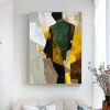 Hand Painted Oil Painting Abstract Figure Oil Painting on Canvas Elegant man in suit abstract painting Modern Geometric Oil Painting on Canvas Living