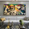 Handmade Guernica By Pablo Picasso Colourful Paintings Reproduction Art New Version Famous Canvas Wall Art Pablo Picasso Frameless Only Canvas