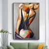 Handpainted large Sexy Naked Back Wall Art Sexy Girl woman Modern Abstract Nude Oil Painting on Canvas Home Entryway Living Room Bedroom Luxurious Dec