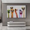 Hand Painted Oil Painting Ostrich Aniamls Oil Painting On Canvas Wall Art Decoration Modern Abstract Picture Living Room Hallway Bedroom Luxurious Dec