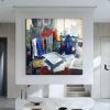 Hand Oil Painting In the Desert Abstract Original Abstract Painting Original Oil Painting Abstract Wall Art Canvas Living Room Decoration