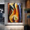 Handpainted large Sexy Naked Back Wall Art Sexy Girl woman Modern Abstract Nude Oil Painting on Canvas Home Entryway Living Room Bedroom Luxurious Dec