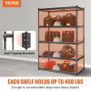 VEVOR Storage Shelving Unit, 5-Tier Adjustable, 2000 lbs Capacity, Heavy Duty Garage Shelves Metal Organizer Utility Rack, Black