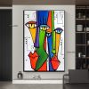 Handmade Picasso Abstract Figures Picture Blending In Face Wall Art Picture Handpainted Canvas Painting Living Room Decoration Home Living Room corrid