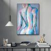 Handpainted large Sexy Naked Back Wall Art Sexy Girl woman Modern Abstract Nude Oil Painting on Canvas Home Entryway Living Room Bedroom Luxurious Dec