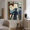 Handmade Oil Painting Picasso Style Oil Painting on Canvas Abstract Figurative Wall Art Original Handmade Artwork Home Office Decor Living Room Bedroo