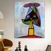 Handmade Oil Painting Picasso Style Oil Painting on Canvas Abstract Figurative Wall Art Original Handmade Artwork Home Office Decor Living Room Bedroo