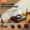 VEVOR Vinyl Record Player, 3-Speed, Belt Driven Turntable Player with Built-in 10W Stereo Speakers Magnetic Cartridge